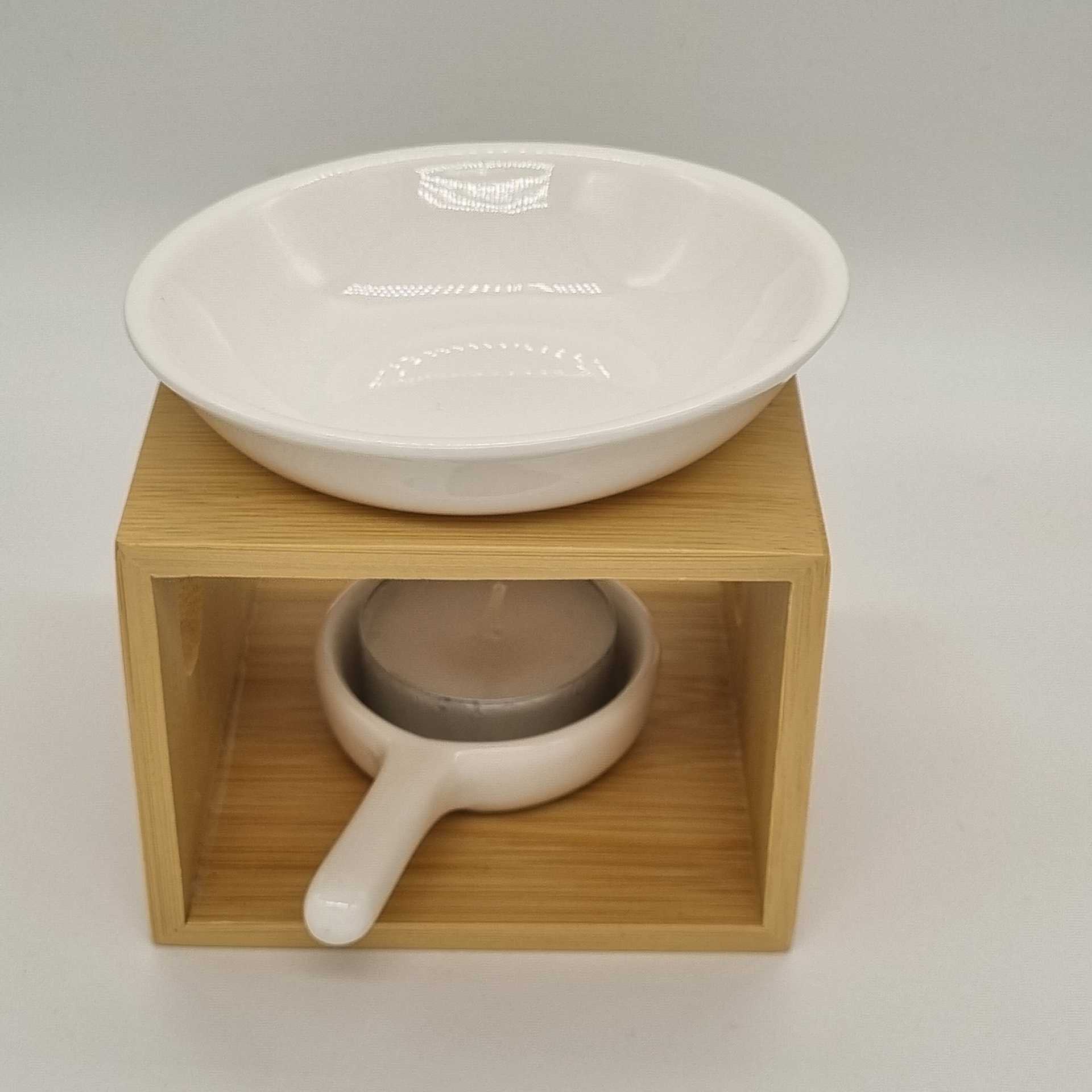 Bamboo oil burner